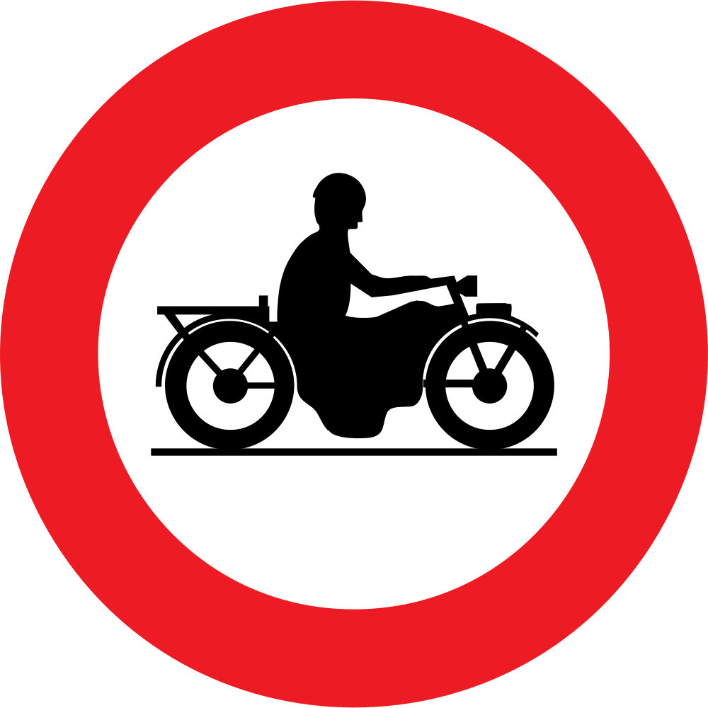 Motors verboden.