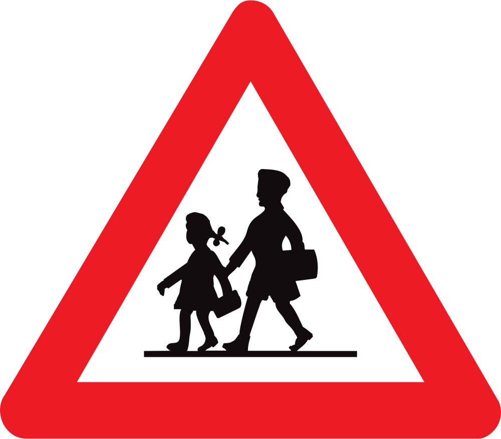 Warning for children.