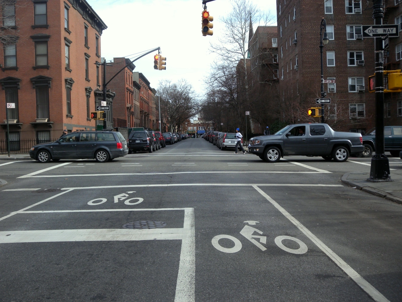 Zona avanzada para bicicletas