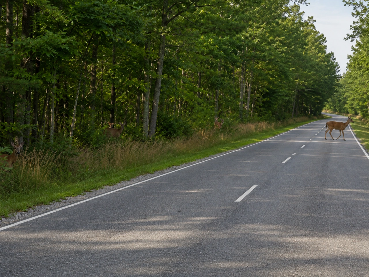 What should you expect after one wild animal crosses the road?