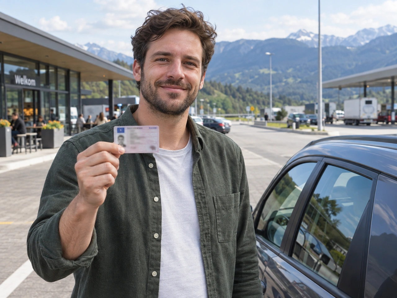 Do holders of a Belgian driving licence normally need an international permit in the EEA?