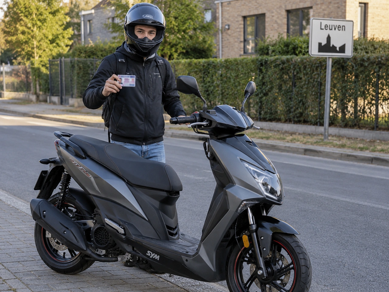Belçika B sınıfı bir moped için asgari sürücü belgesi kategorisi nedir?