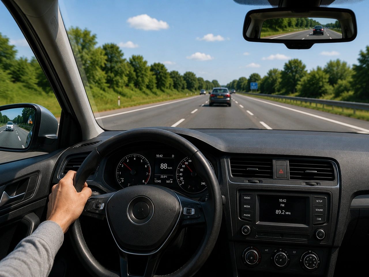 You should check your mirrors before changing lanes.