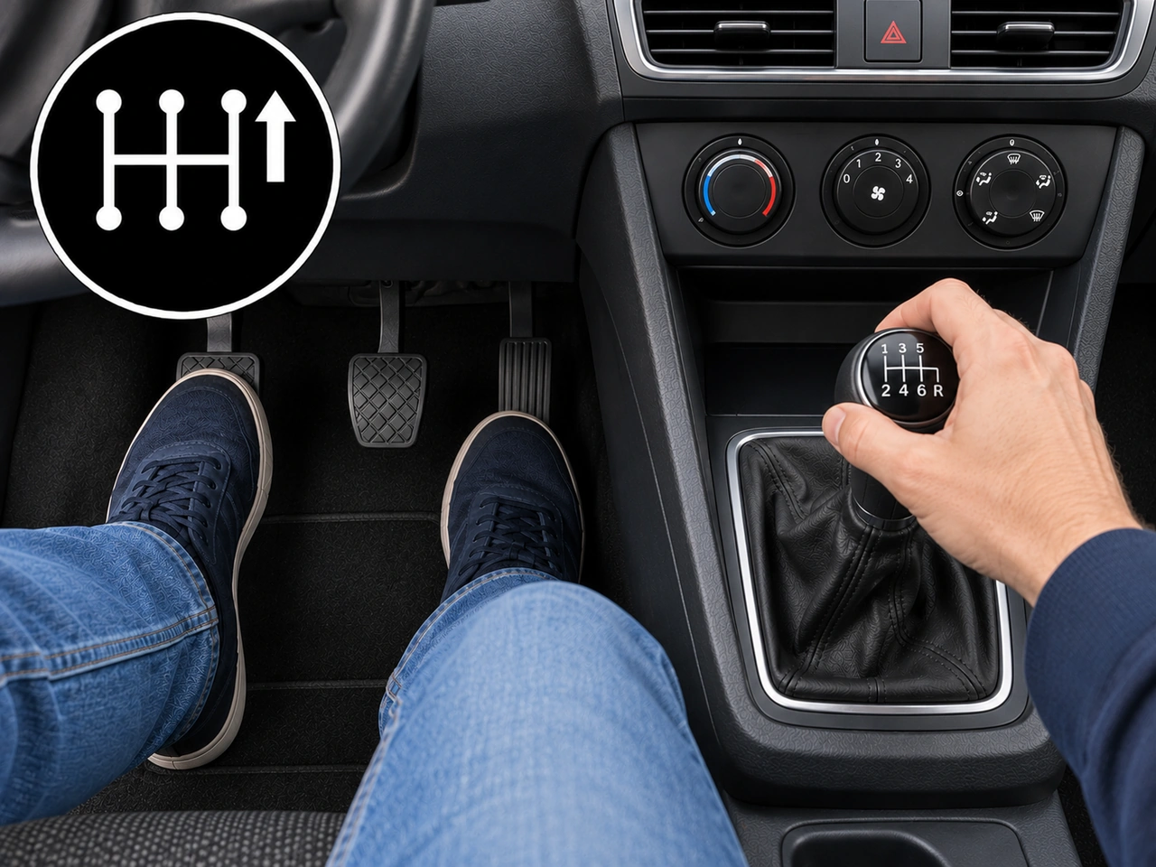 What should you normally do with the accelerator when changing to a higher gear?