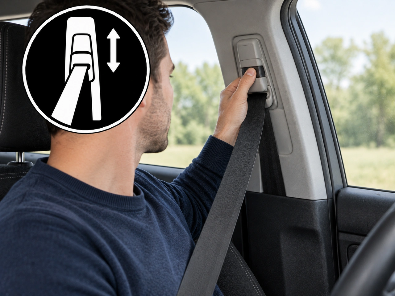 Why should the seat-belt height be adjusted correctly?