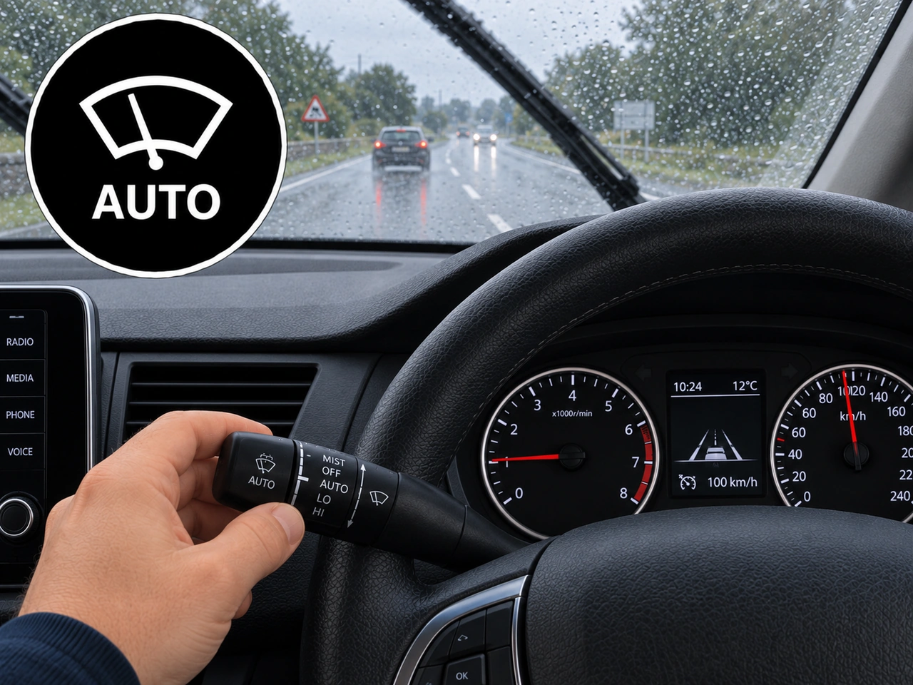 Ön cam silecek kumandasındaki AUTO normalde ne yapar?