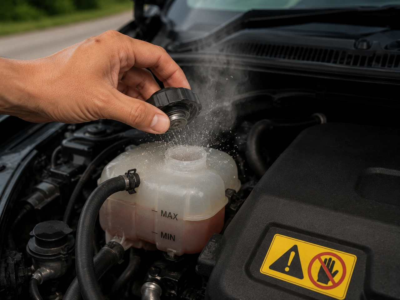 Motor sıcakken soğutma sıvısı kapağını neden açmamalısınız?
