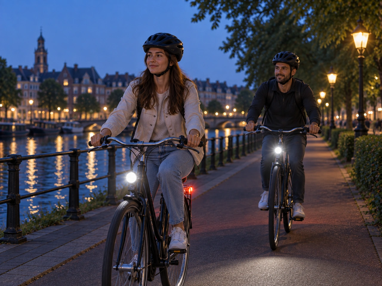 Are bicycle lights required at night in Flanders?