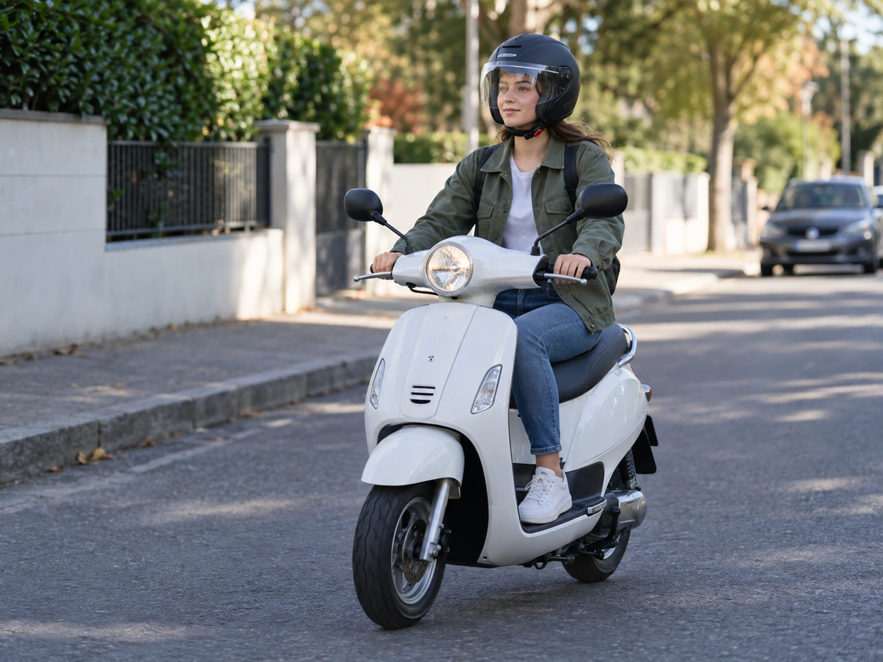 Are moped riders generally required to wear a helmet in Slovenia?