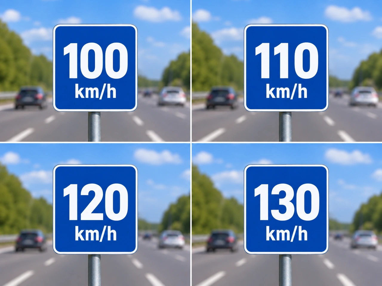 Almanya ülkesinde otomobiller için önerilen otoyol hızı nedir?