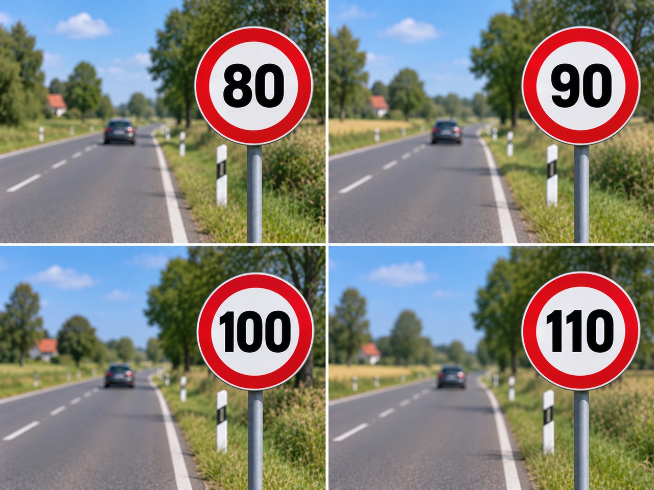 What is the general speed limit for cars on ordinary roads outside built-up areas in Argentina?