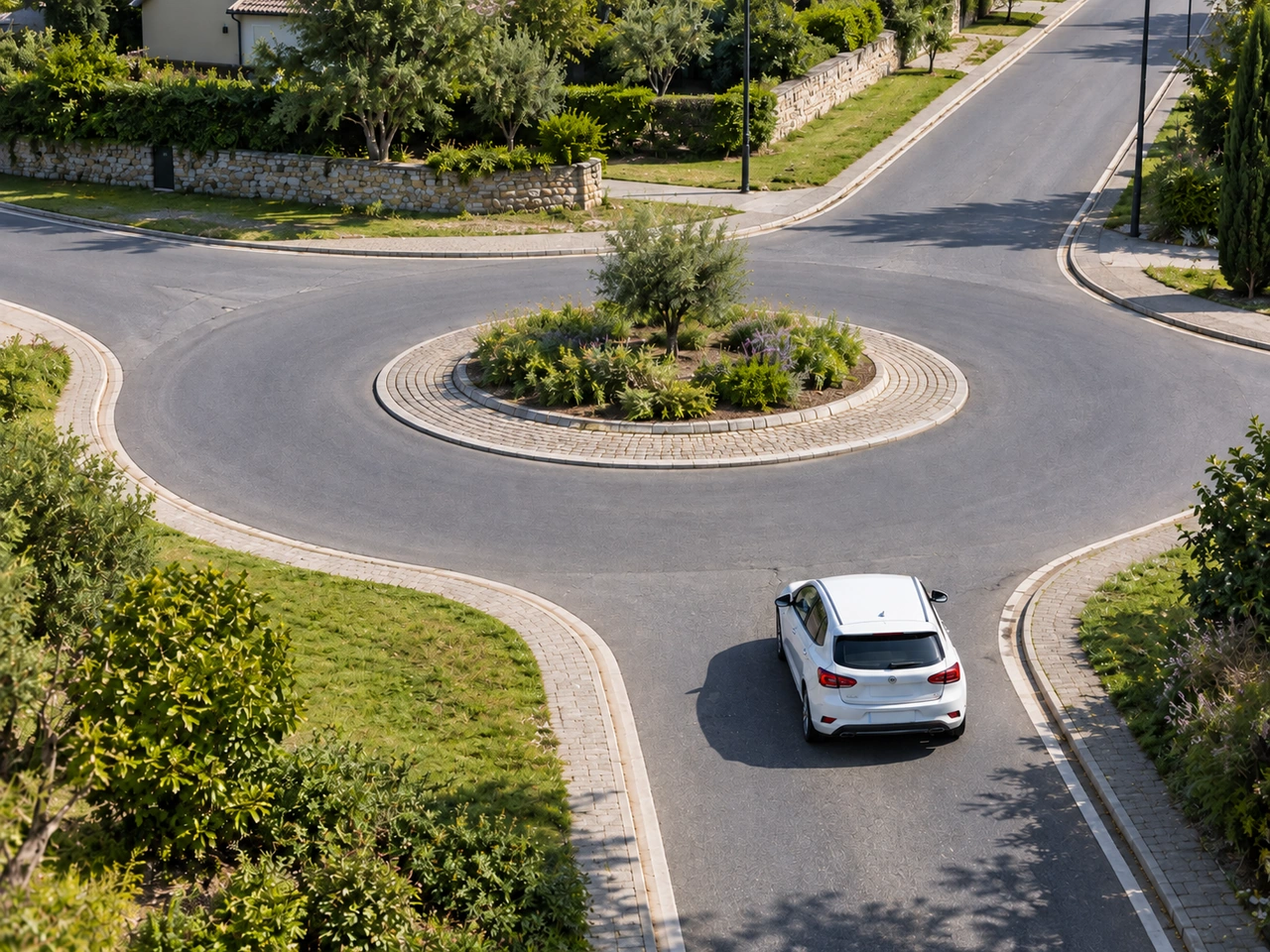 Who normally has priority at roundabouts in Canada?