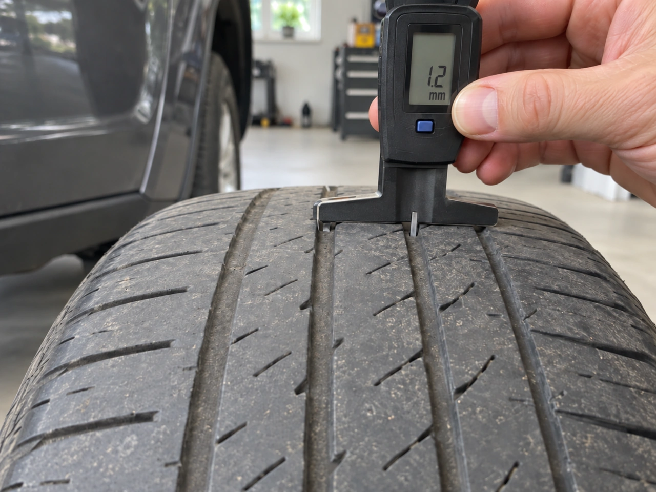 What is the general minimum legal tread depth for car tyres in Slovakia?