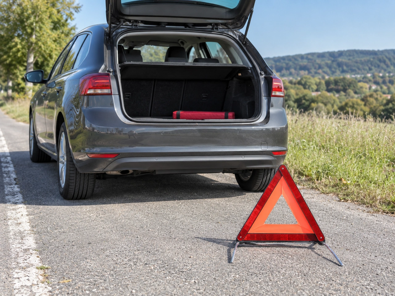 Is a warning triangle required in cars in Hungary?