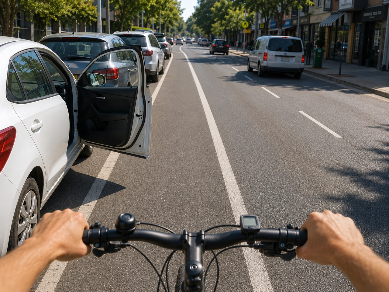 Porque deve deixar espaço ao pedalar junto a automóveis estacionados?
