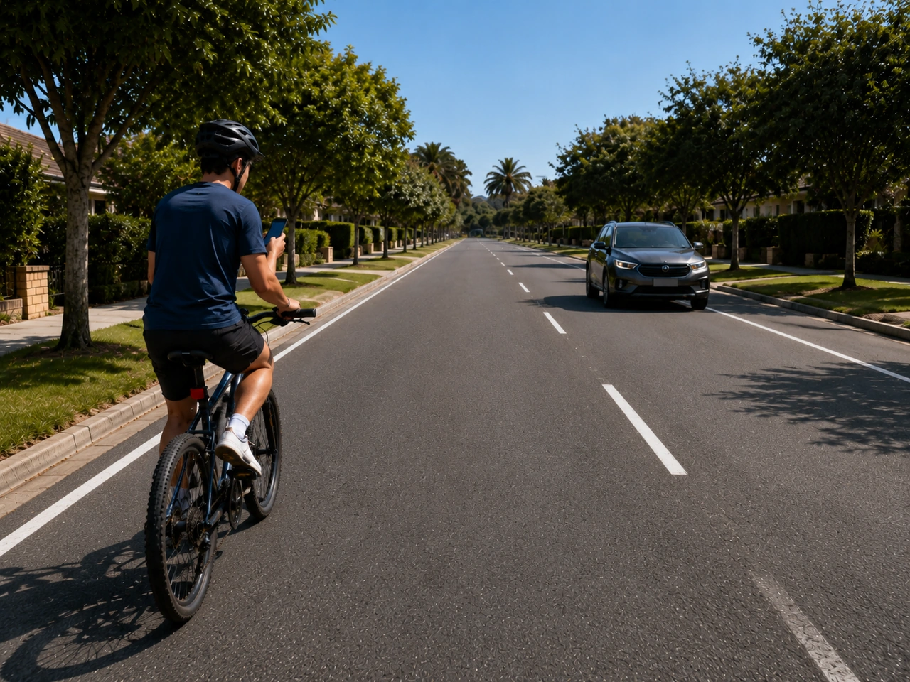Porque devem os ciclistas evitar usar um telemóvel na mão?