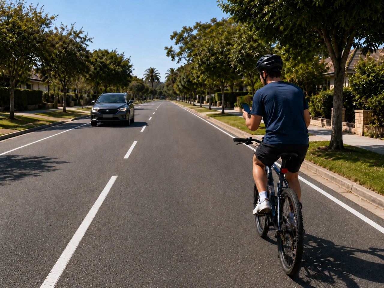Porque devem os ciclistas evitar usar um telemóvel na mão?