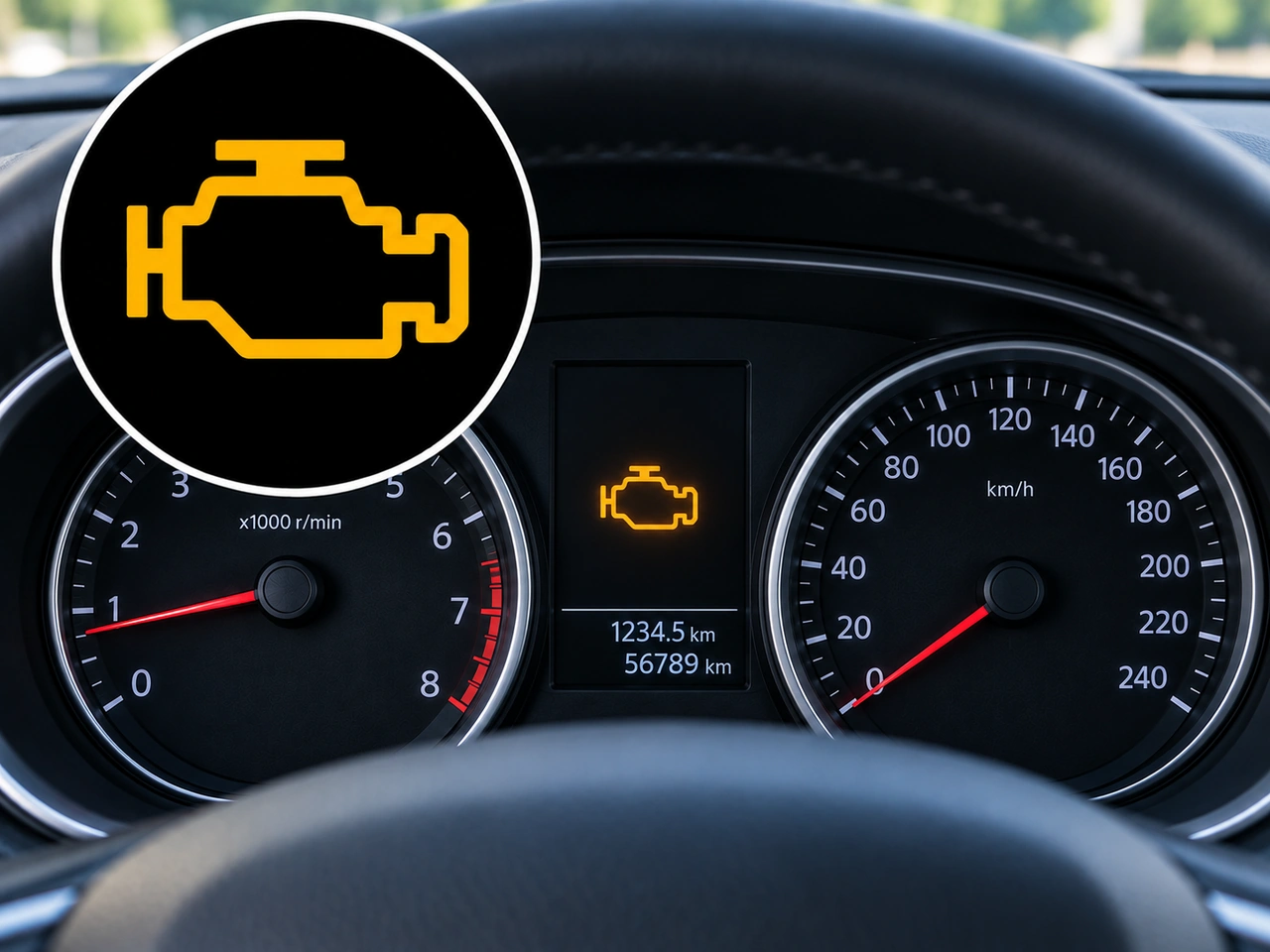 What does this dashboard symbol indicate?