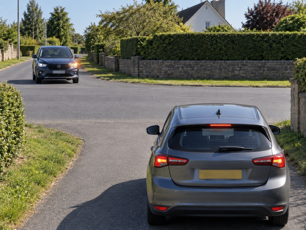 What should you do if another vehicle is signalling to turn?