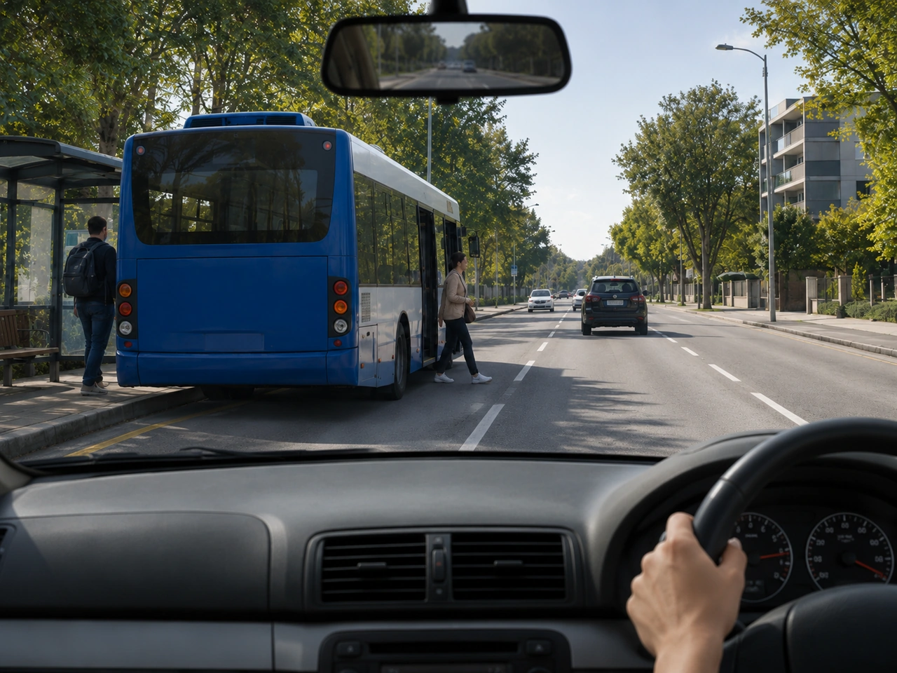 Durakta duran bir otobüsün yanından geçerken neden dikkatli olmalısınız?