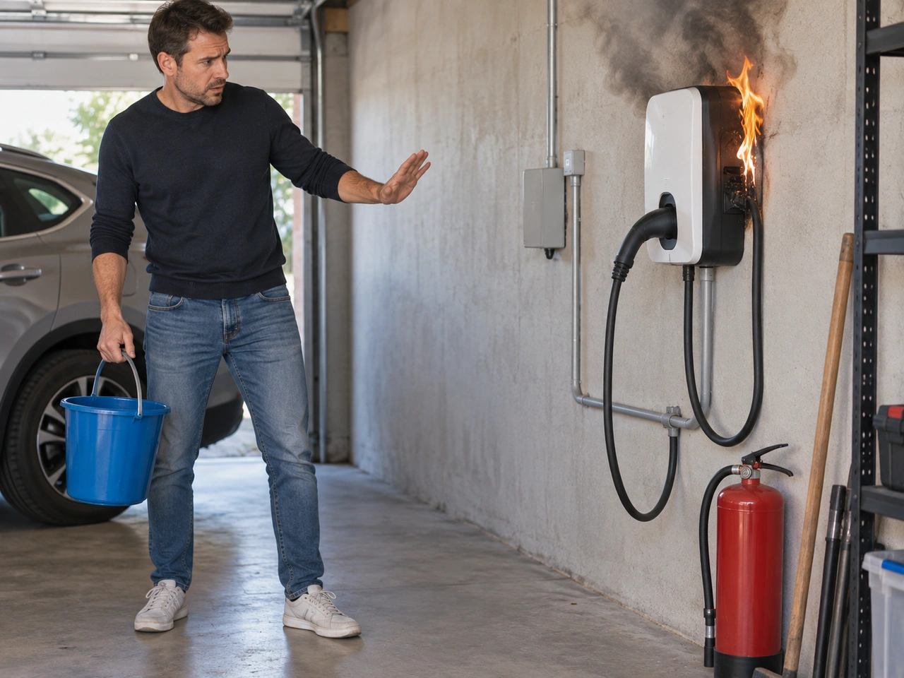 Porque não deve usar água num incêndio que envolva equipamento elétrico sob tensão?
