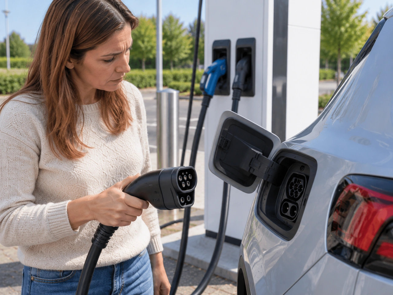Elektrikli aracı şarj cihazına bağlamadan önce neyi kontrol etmelisiniz?