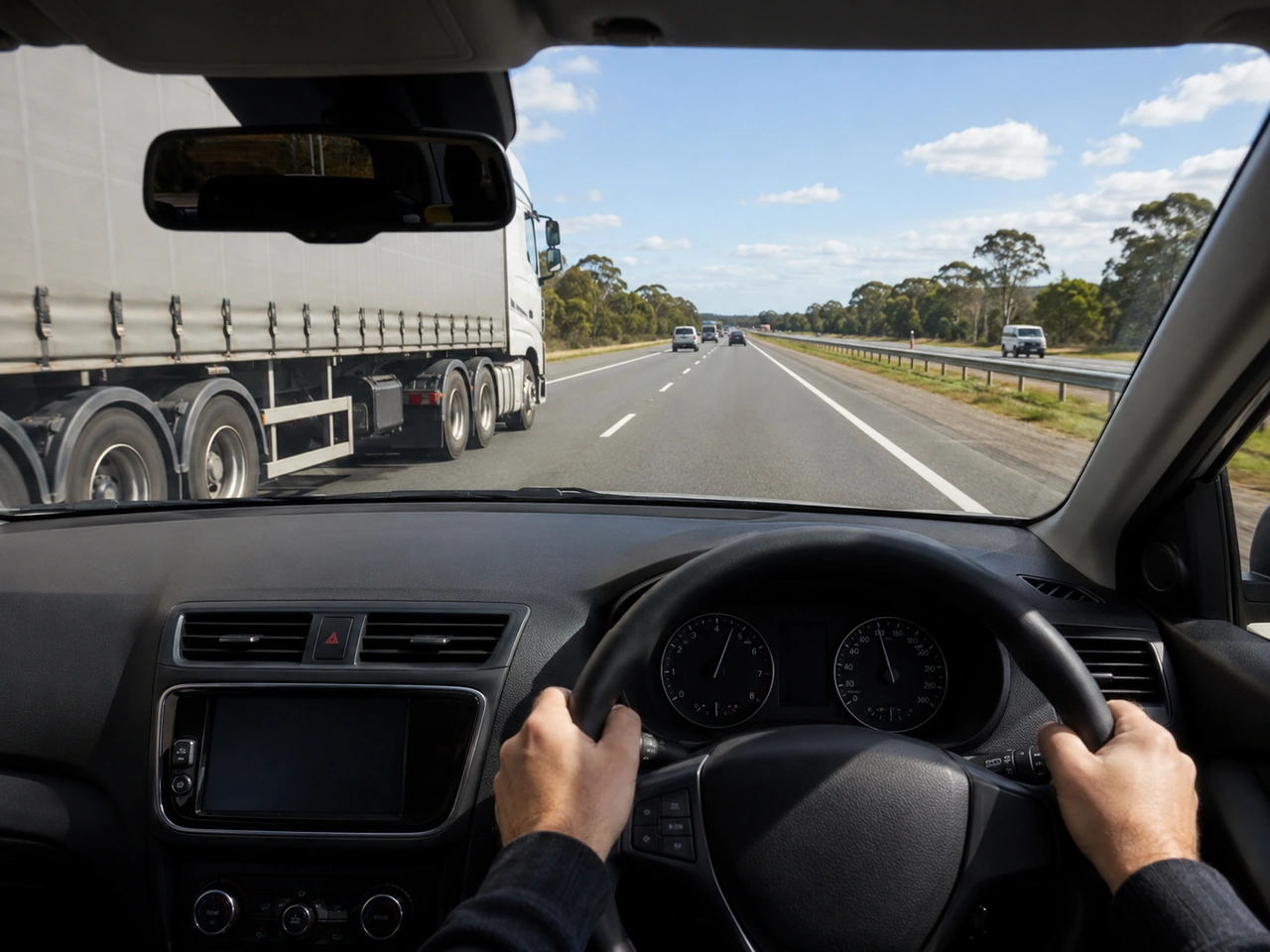 It is safer to drive faster than the speed limit when overtaking.