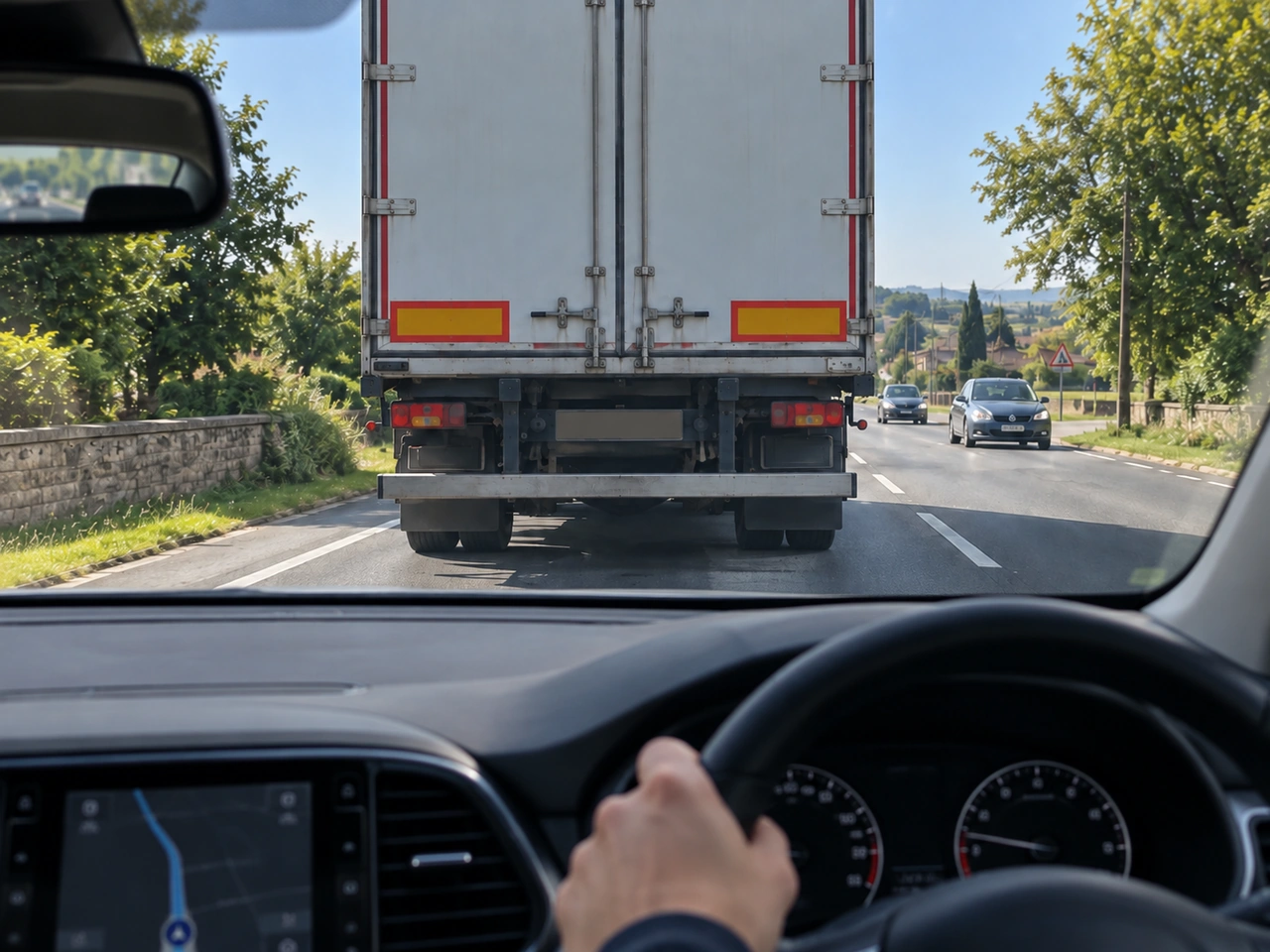 Por que deve deixar mais espaço ao seguir um veículo grande?