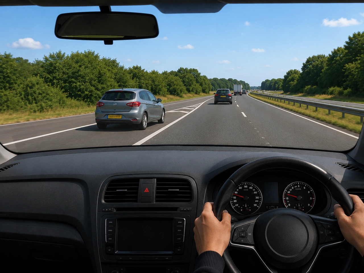 Başka bir şeritten trafik birleşirken ne yapmalısınız?