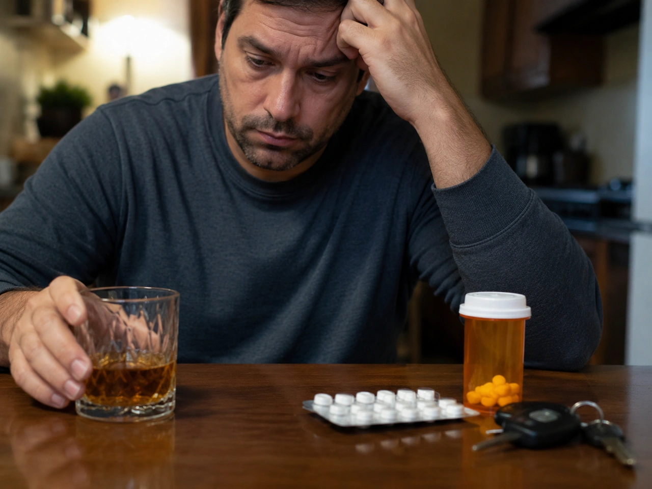 Why can mixing alcohol with medicine be dangerous for drivers?