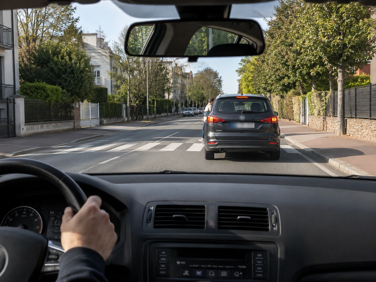 Why should you avoid overtaking when approaching a pedestrian crossing?