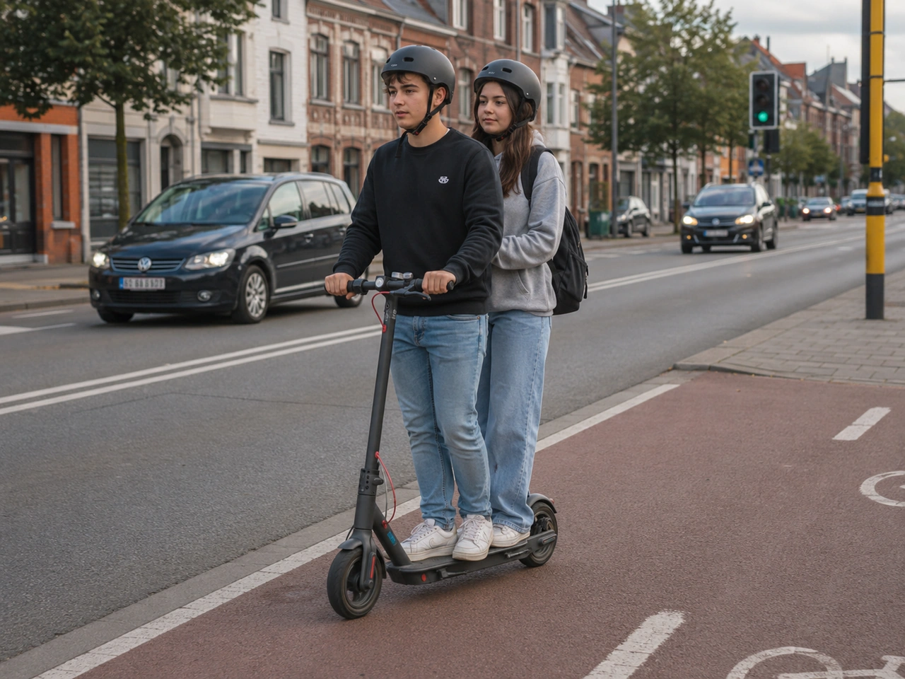 Belçika'da sıradan bir elektrikli scooter üzerinde yolcu taşıyabilir misiniz?