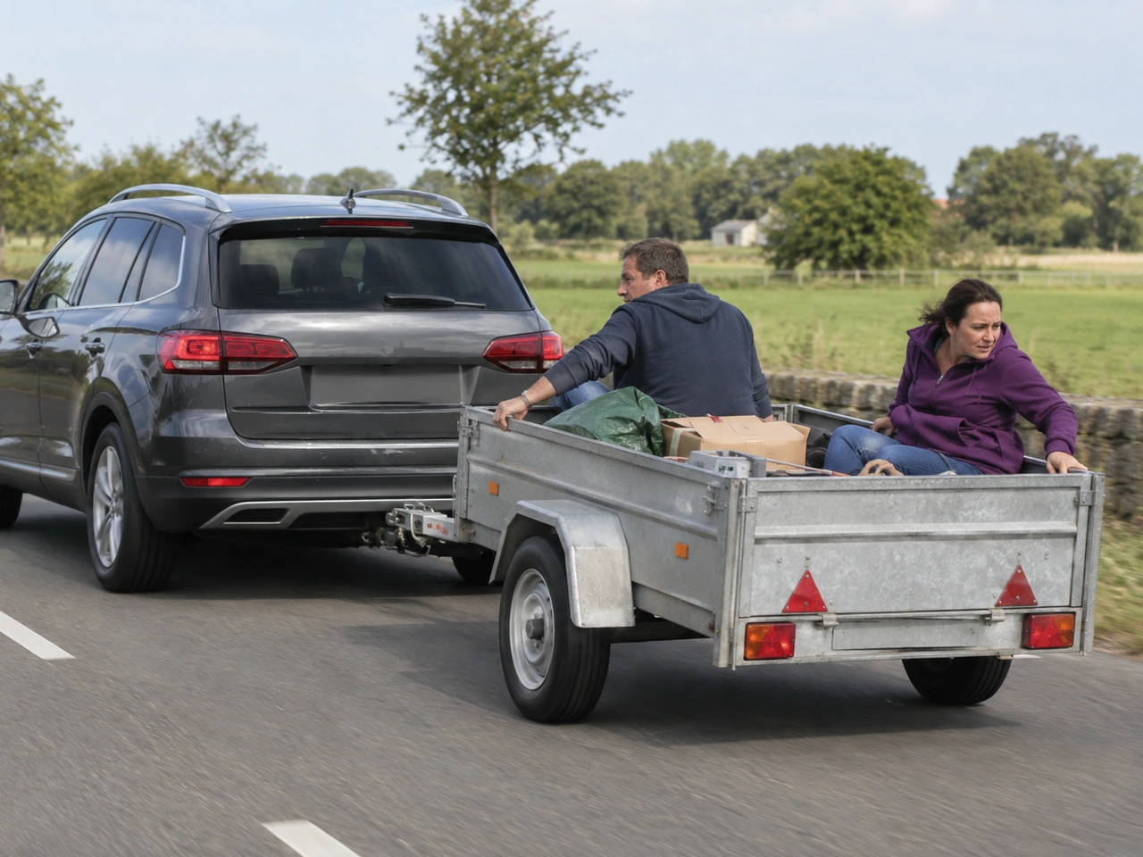 Should passengers travel in an ordinary goods trailer?