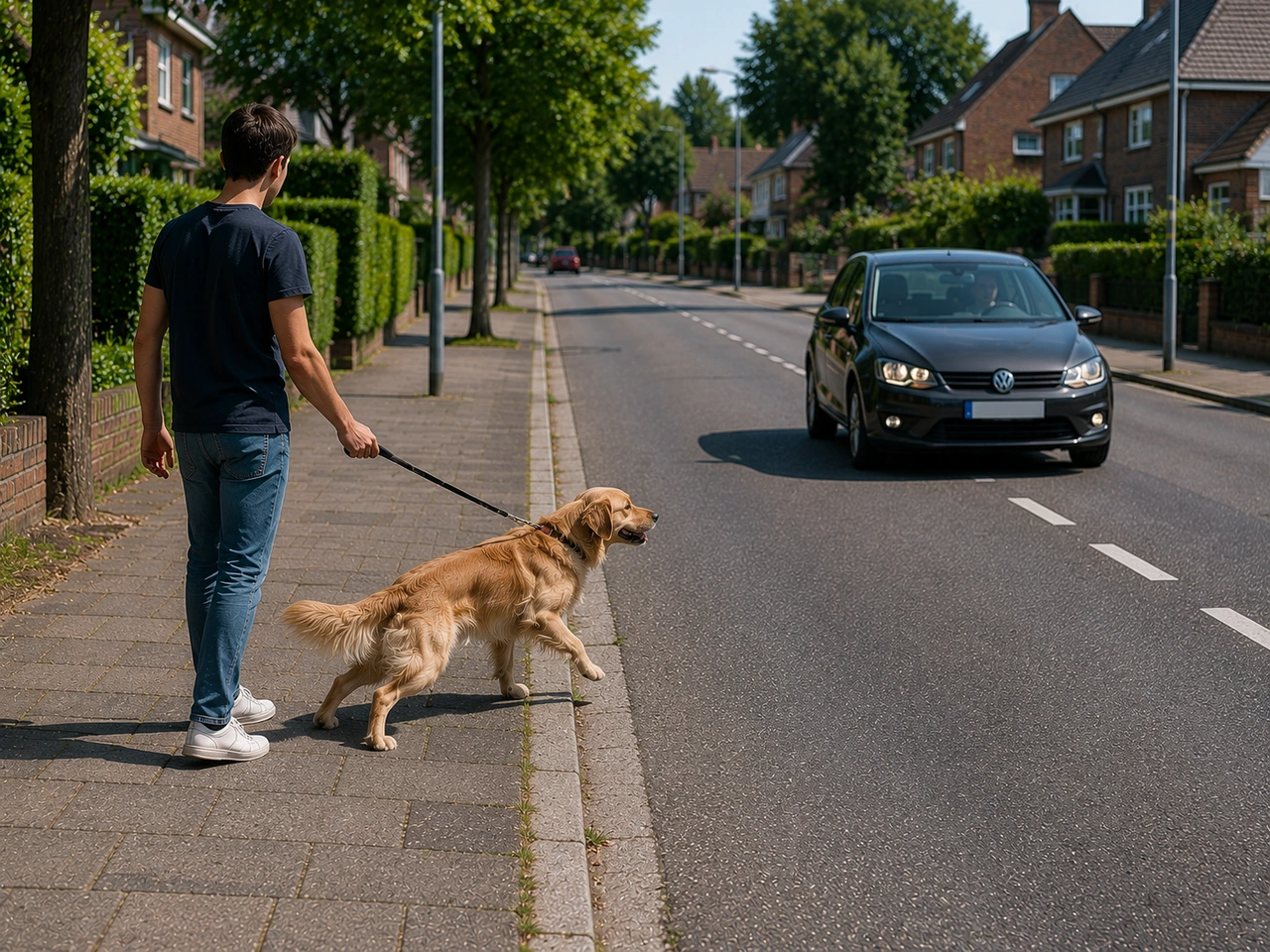 Why should pedestrians avoid sudden movements near traffic?