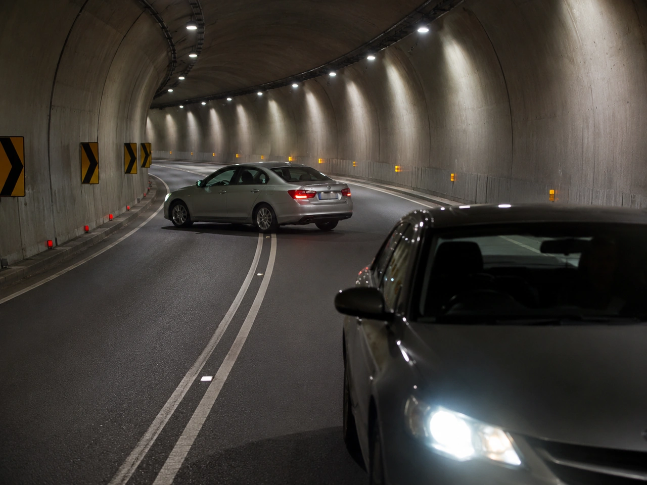 Why should you never reverse or make a U-turn inside a tunnel unless directed?