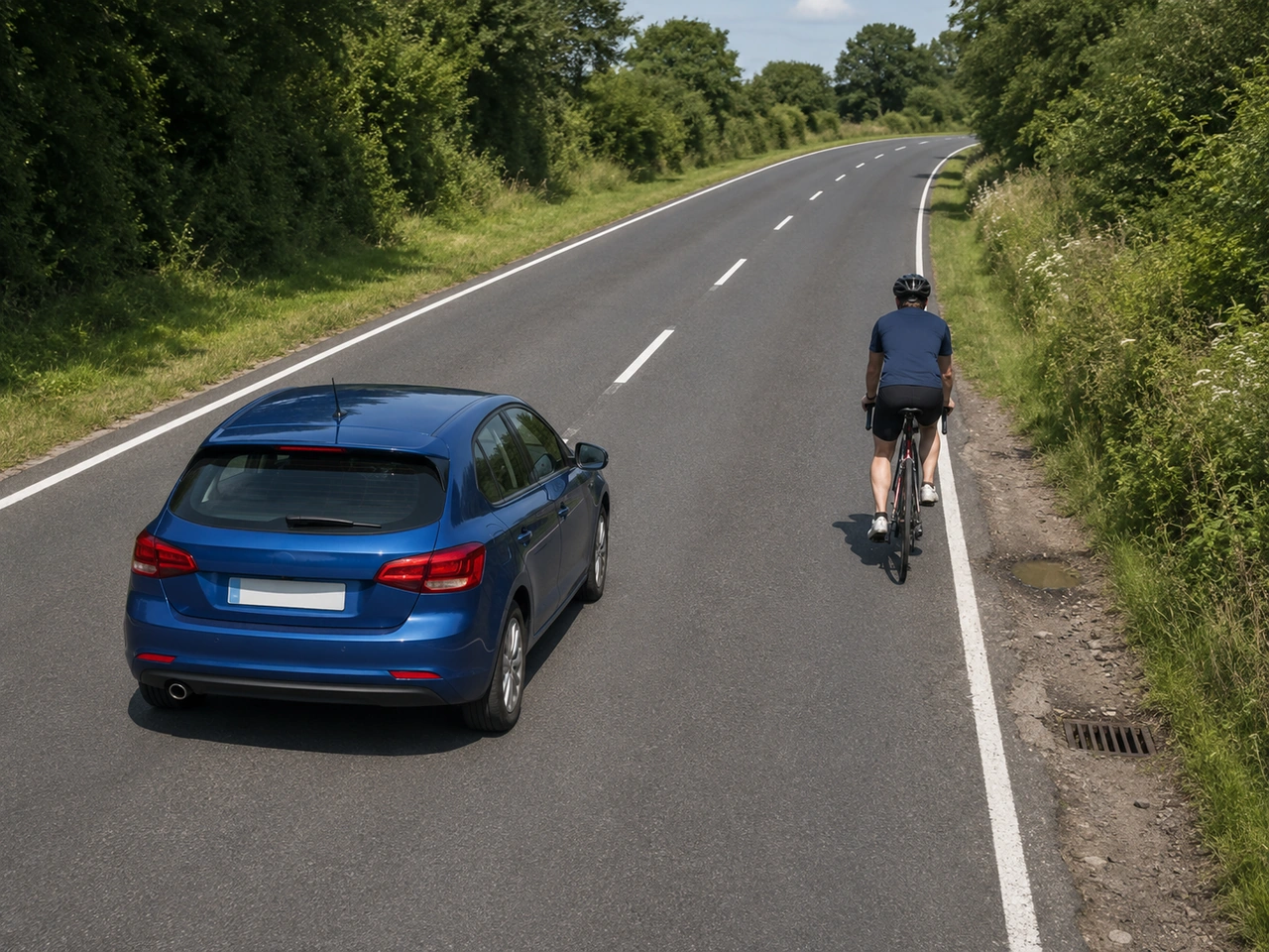 Porque deve manter uma distância segura dos ciclistas?