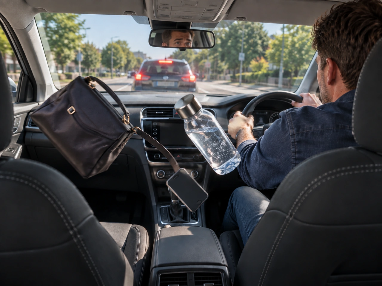Why should loose items inside a vehicle be secured?