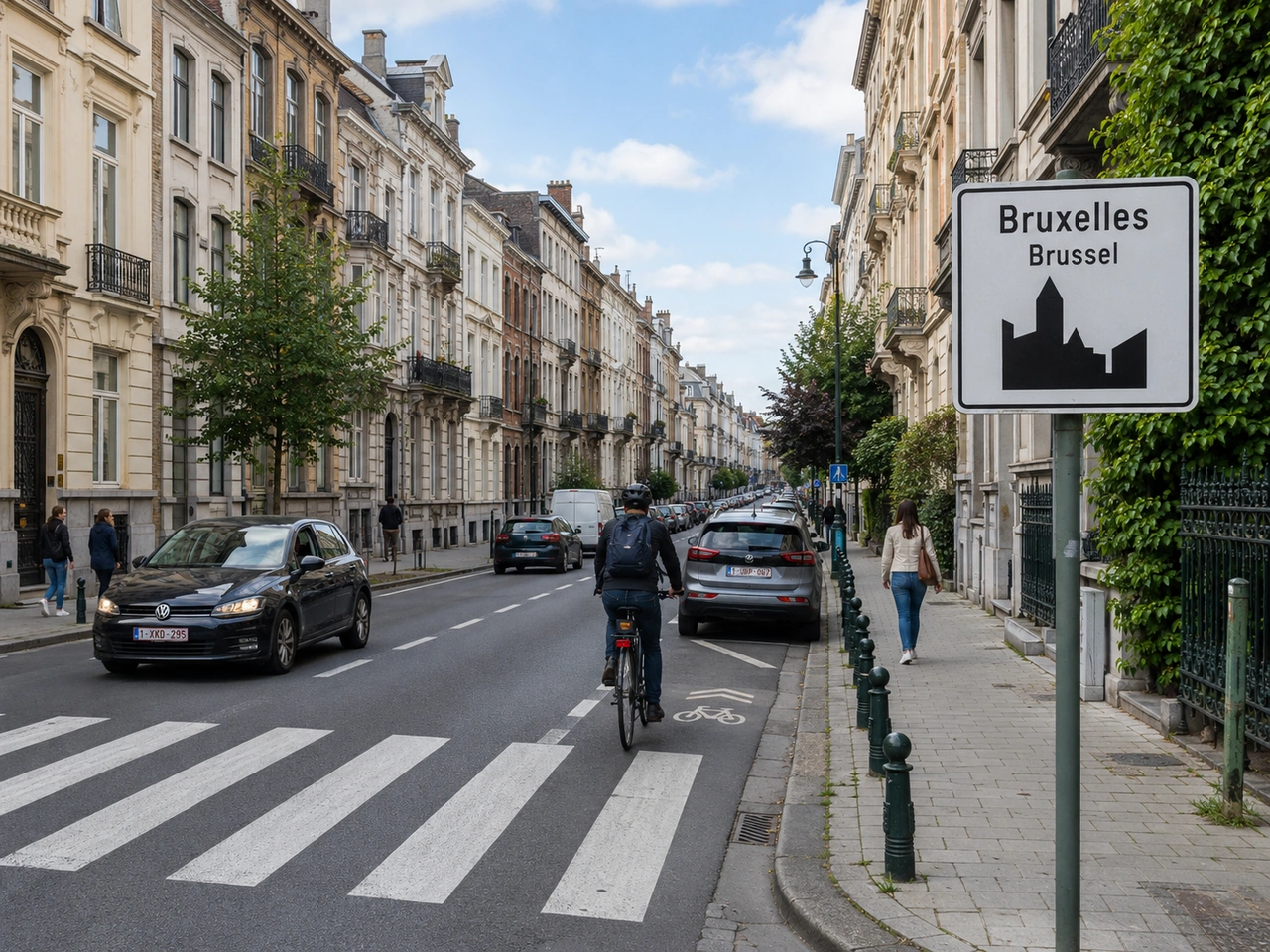 Qual é o limite geral de velocidade em localidades em Bruxelas?
