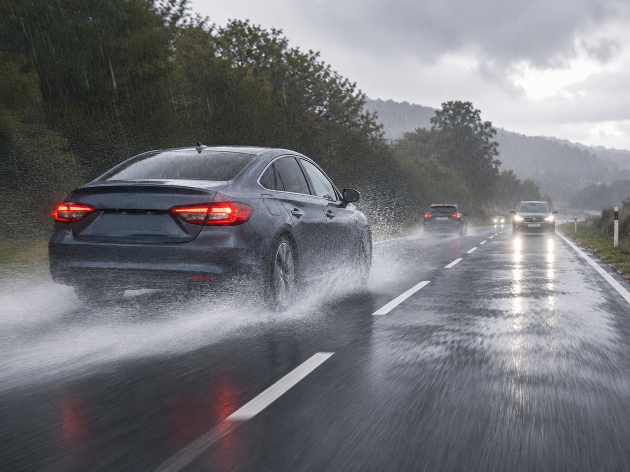 Why does higher speed increase the risk of aquaplaning?