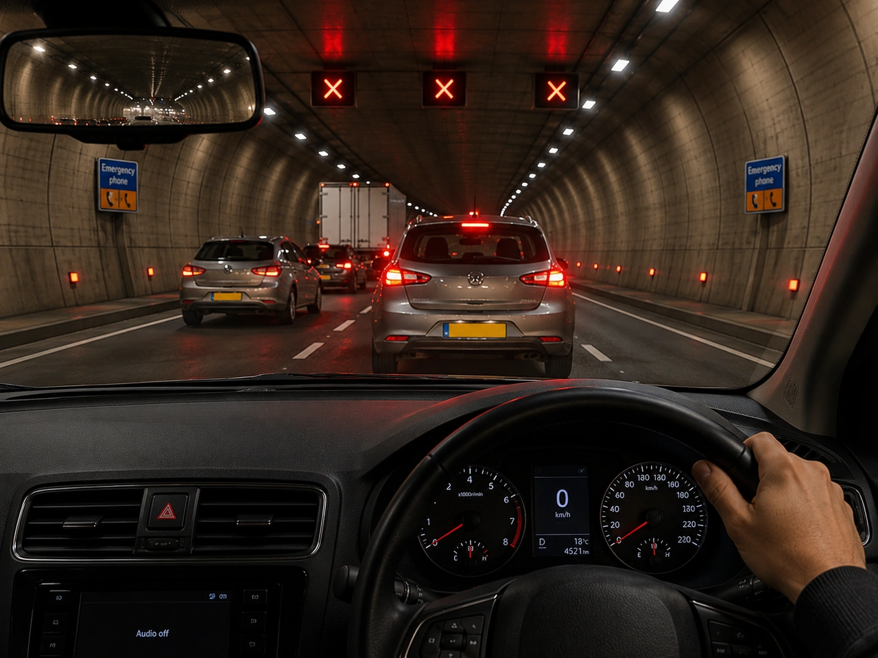 Tünel içinde trafik durursa ne yapmalısınız?