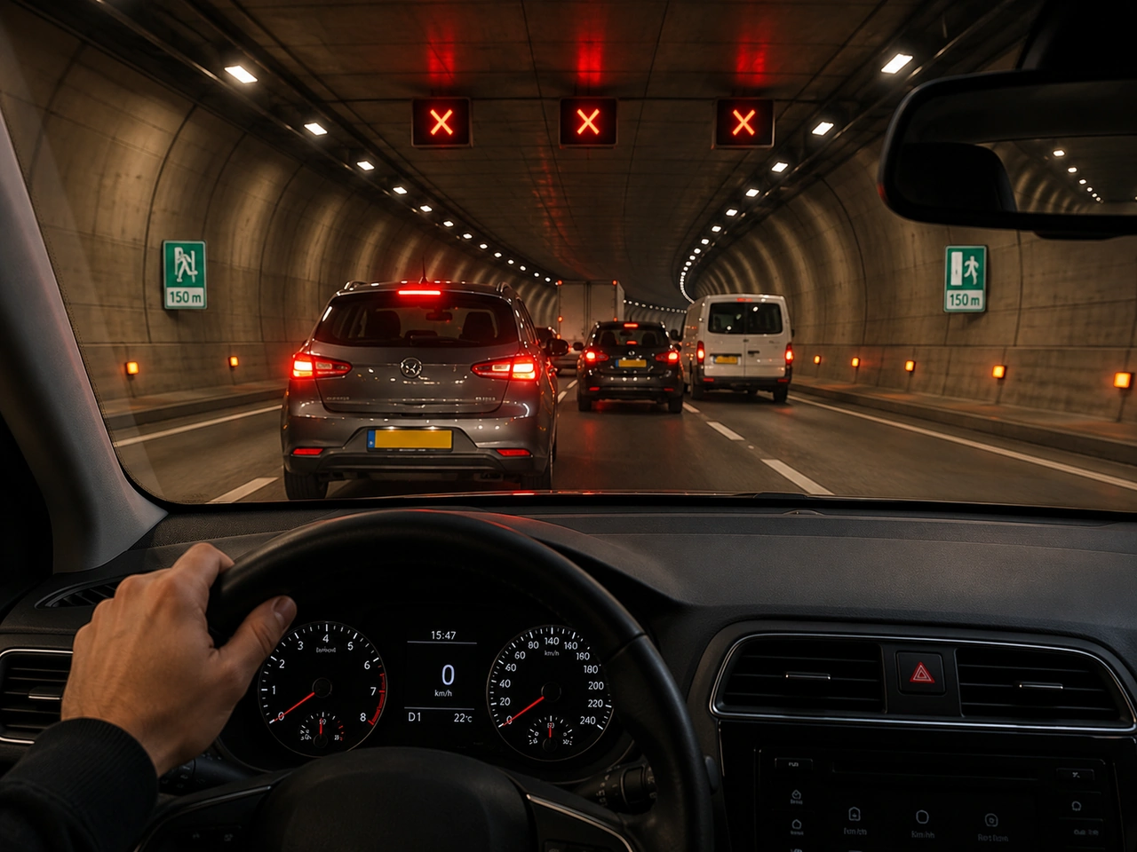 Tünel içinde trafik durursa ne yapmalısınız?