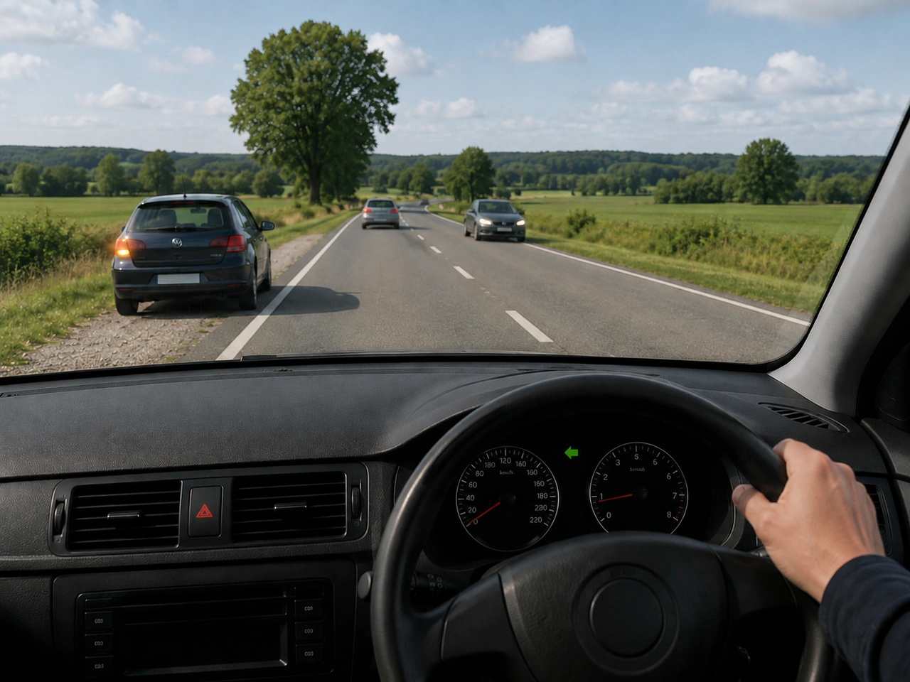 What should you do if your vehicle develops a serious fault while driving?