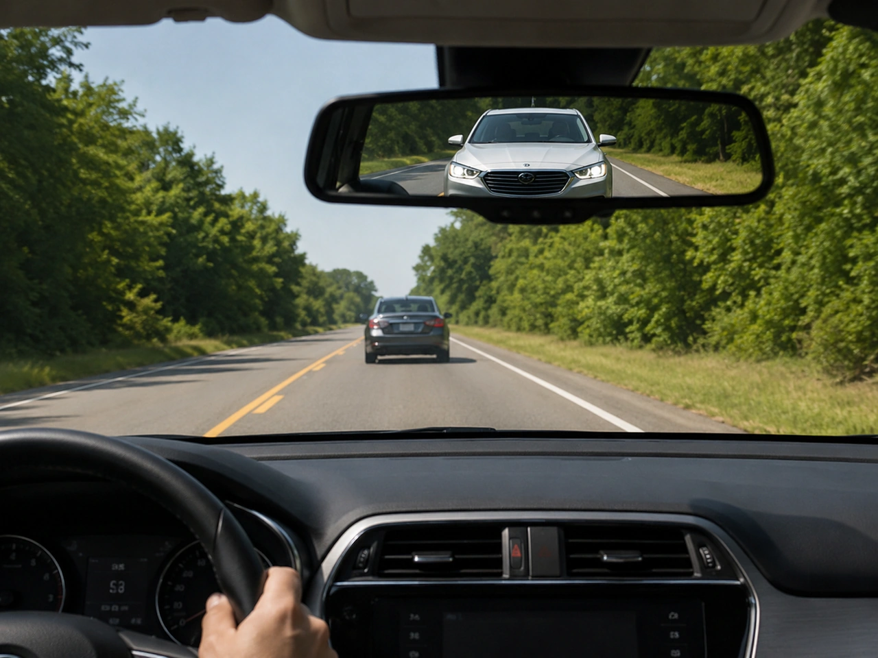 What should you do if another vehicle is tailgating you?
