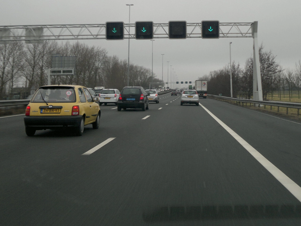 Verkehrsspitzen-Fahrstreifen