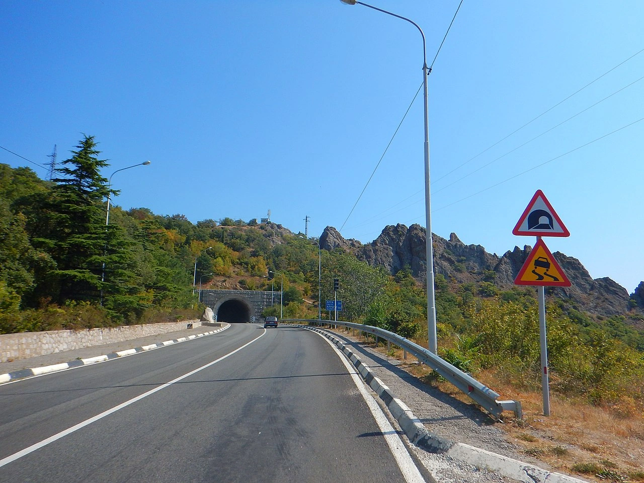 Slippery road