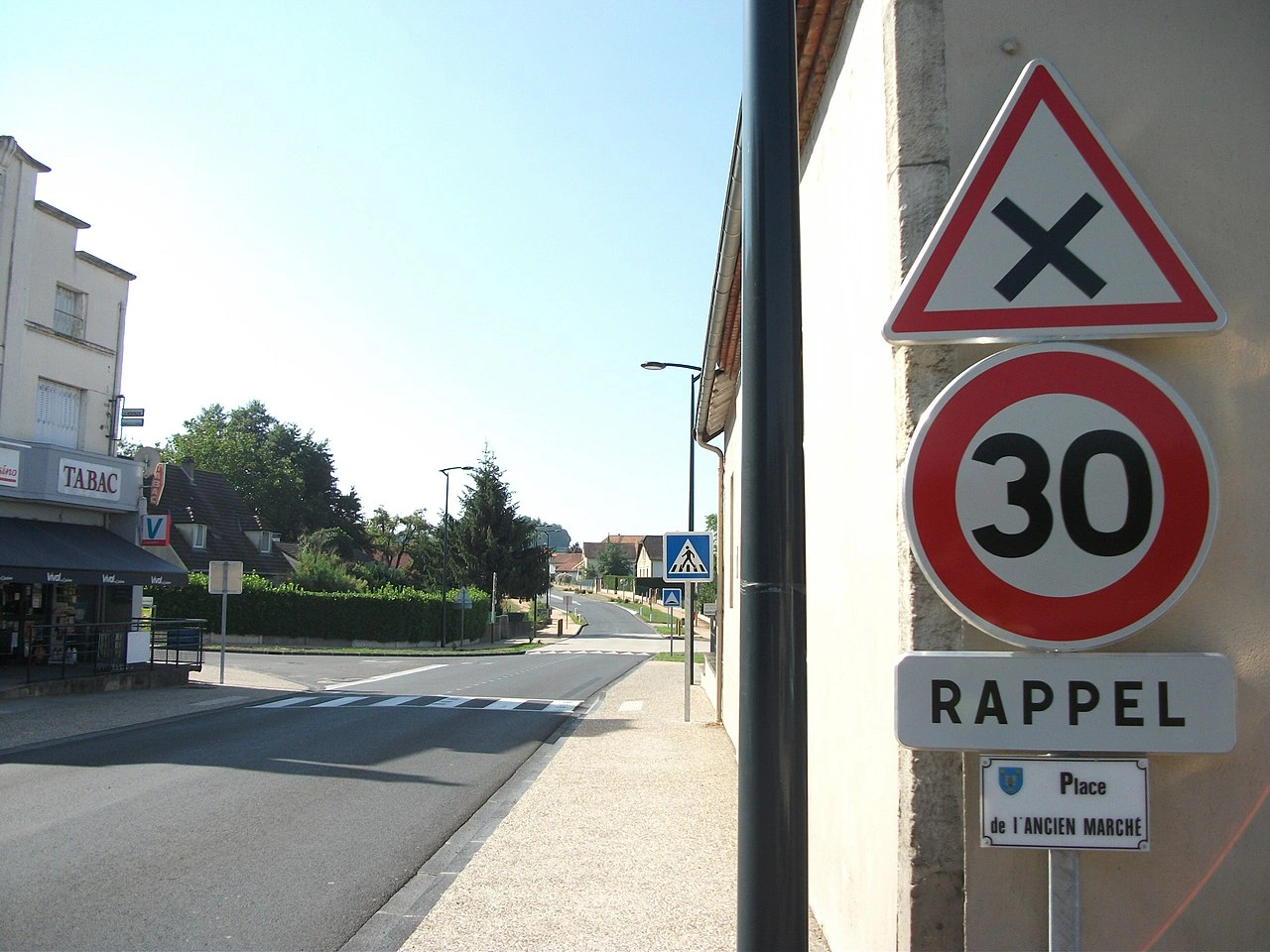 Uncontrolled crossroad