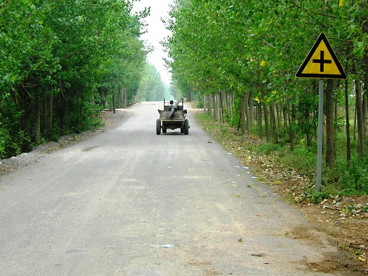Uncontrolled crossroad