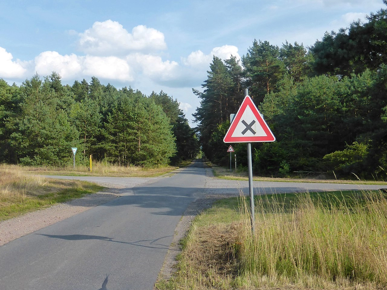 Uncontrolled crossroad