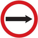 Rechts fahren vorgeschrieben.