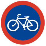 Vorgeschriebener Radweg.